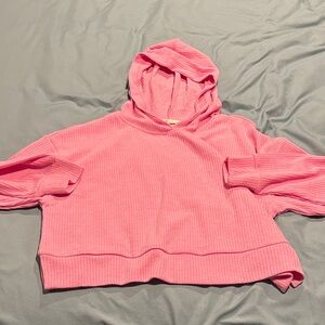 Zenana Cropped Hooded Sweater